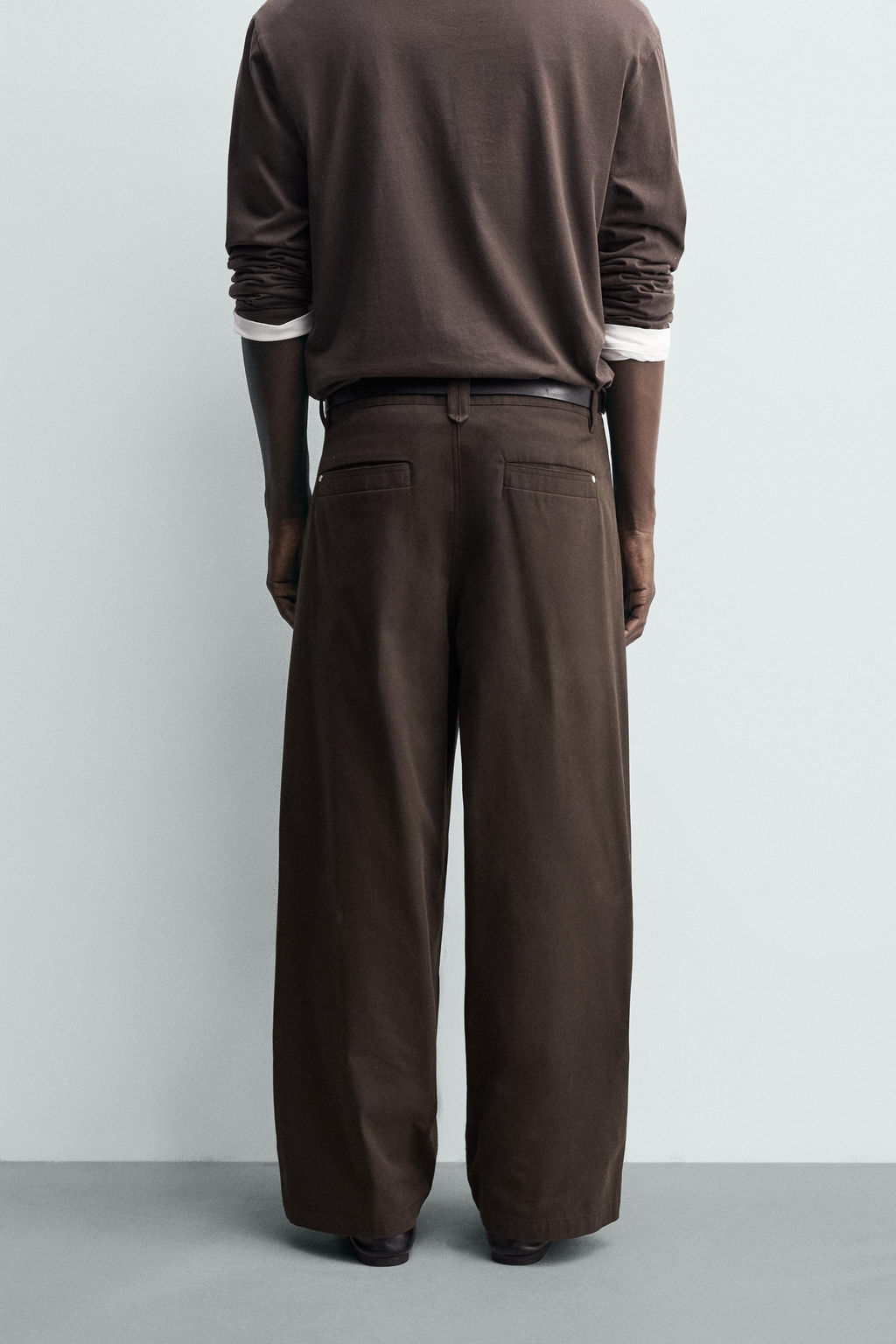 PLEATED WIDE-LEG TROUSERS - Zara фото 12