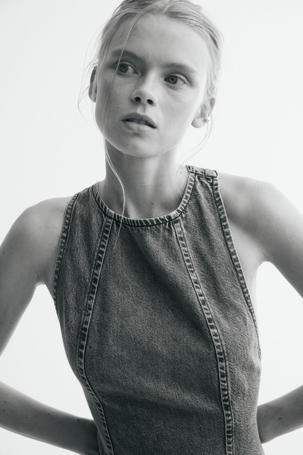 Vestido denim con falda acampanada - H&m фото 3