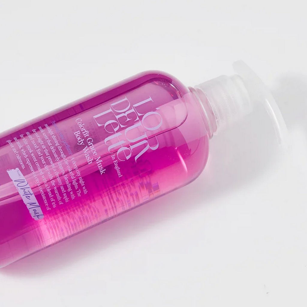 LODEURLETTE Парфюмированный гель для душа с ароматом белого мускуса / In England Colorfit Body Wash Grace Musk, 500 мл