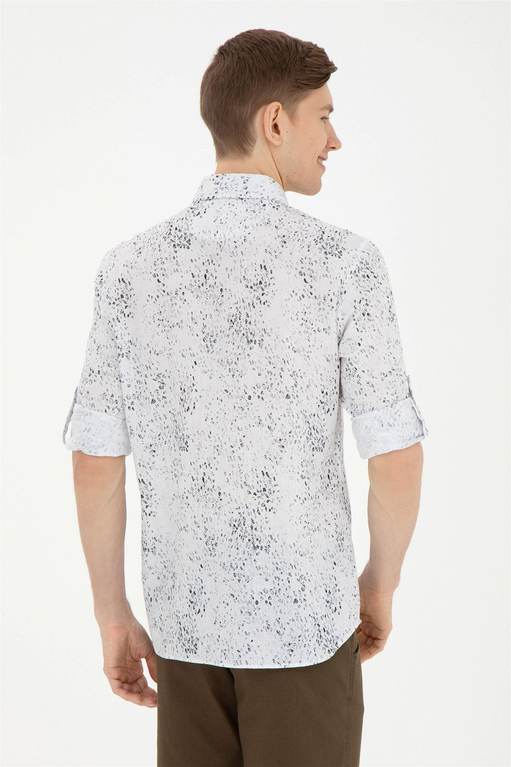 Мужская черная рубашка с длинным рукавом - U.s. polo assn фото 5