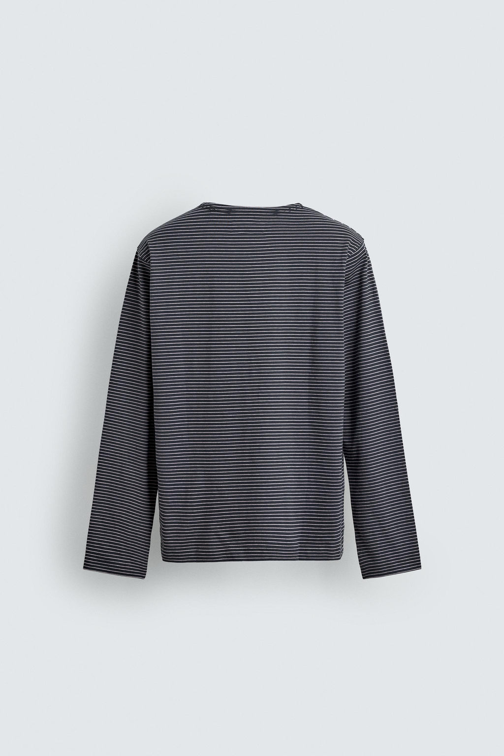 CAMISETA JACQUARD RAYAS / Marino