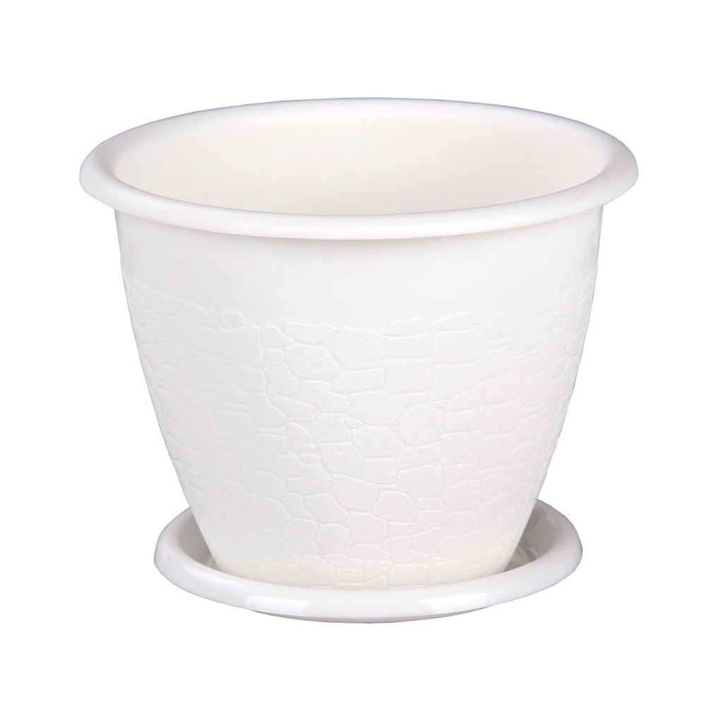 Горшок цветочный Розалия 1,2 л с поддоном арт А (М1424) - Полимербыт фото 3