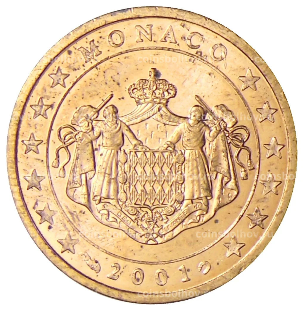2 евроцента 2001 года Монако