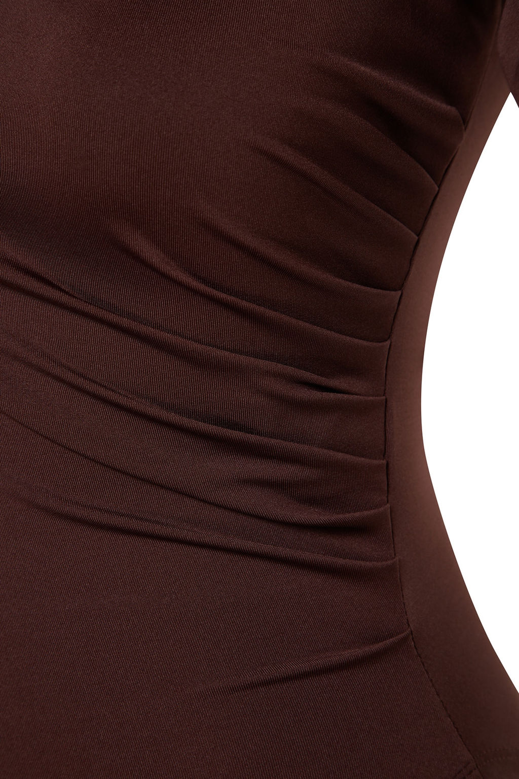 Kahverengi Buzgu Detayl? Dik Yaka C?tc?tl? Esnek Orme Body TWOAW24BD00014