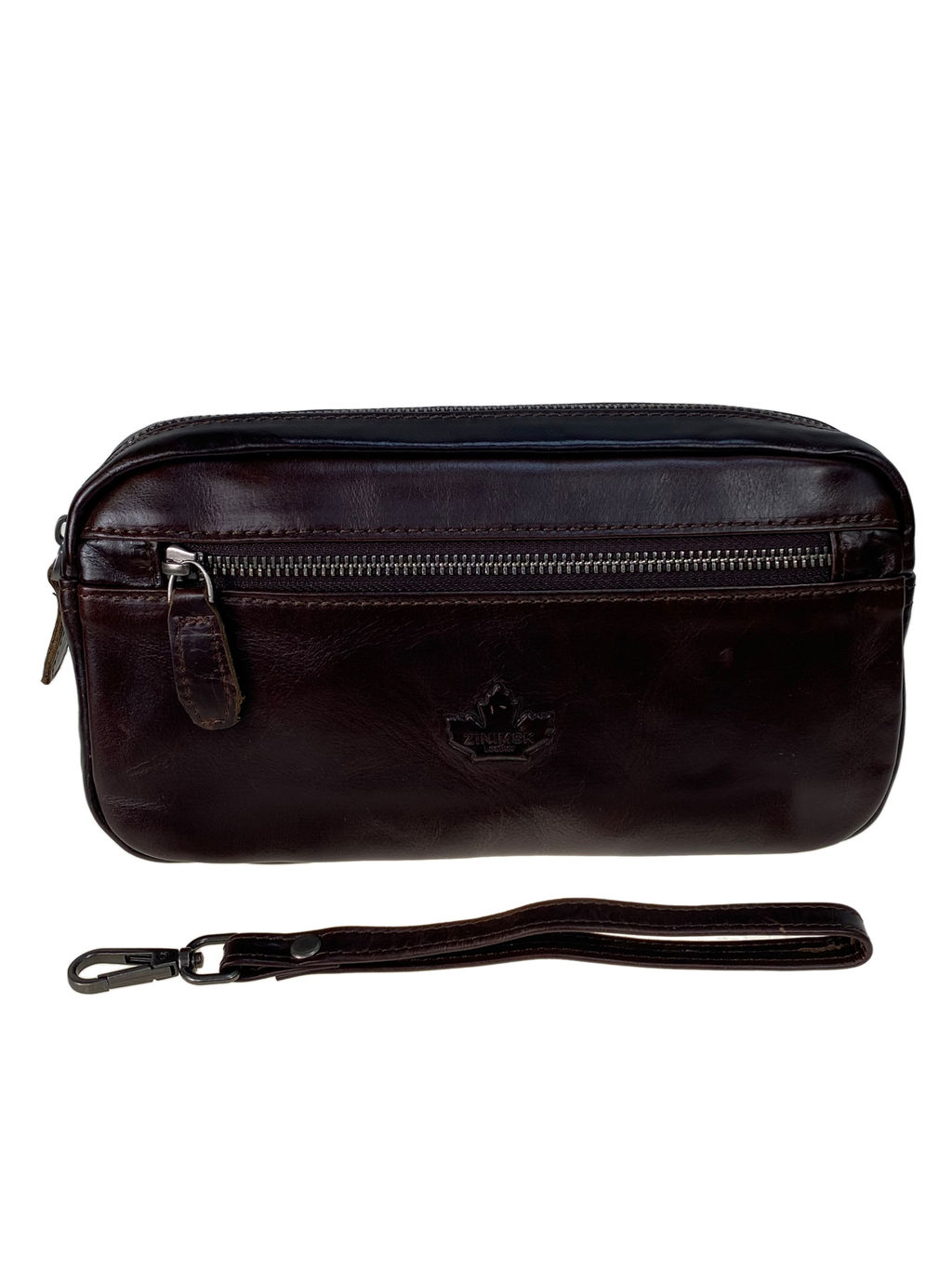 Мужская сумка клатч из натуральной кожи, цвет черный