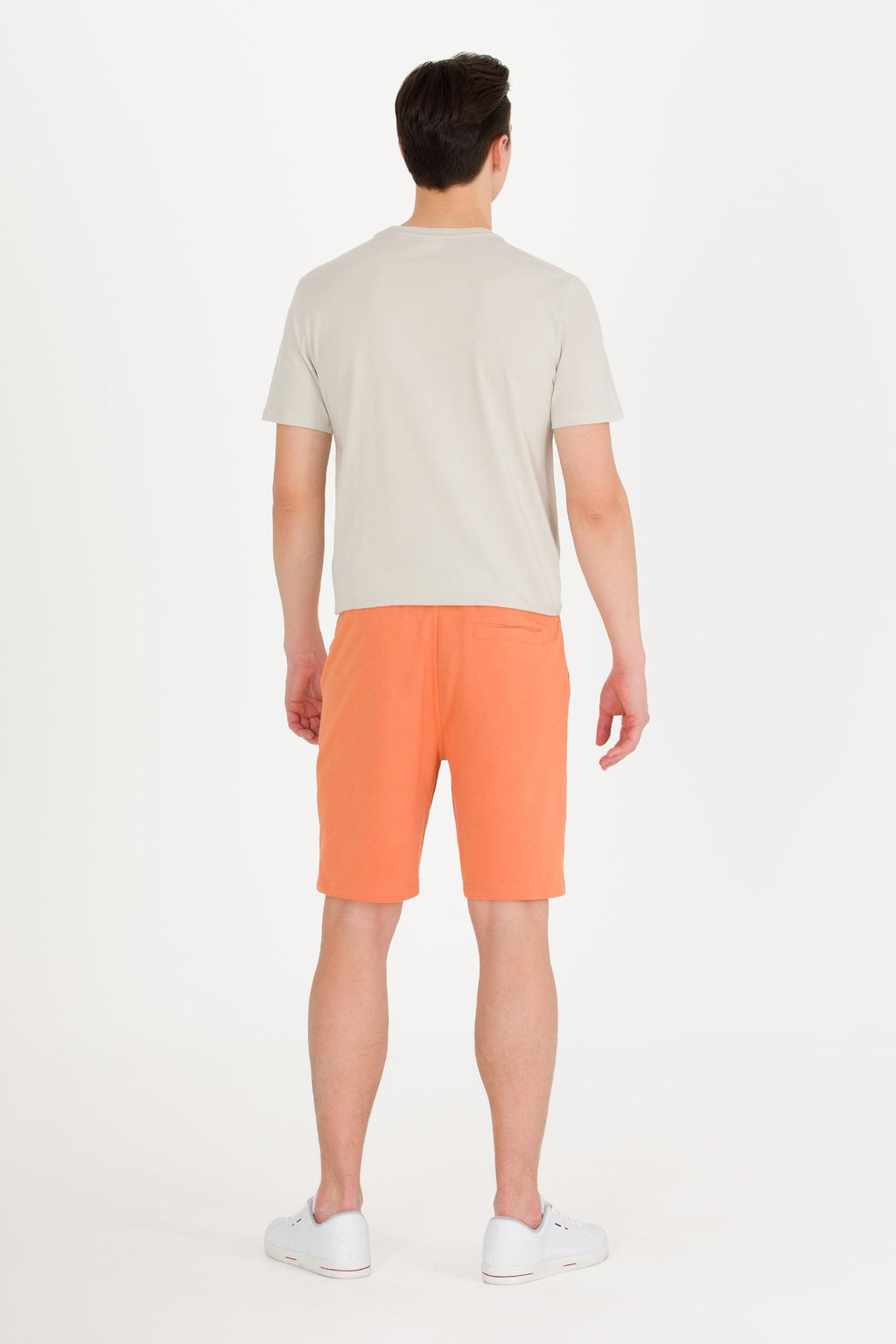 Мужские вязаные шорты кирпичного цвета Неожиданная скидка в корзине - U.s. polo assn фото 4