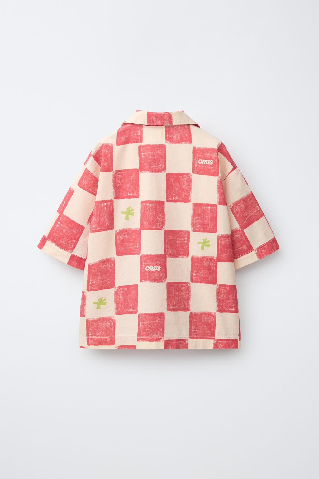 CAMISA CUADROS LOGO / Rojo