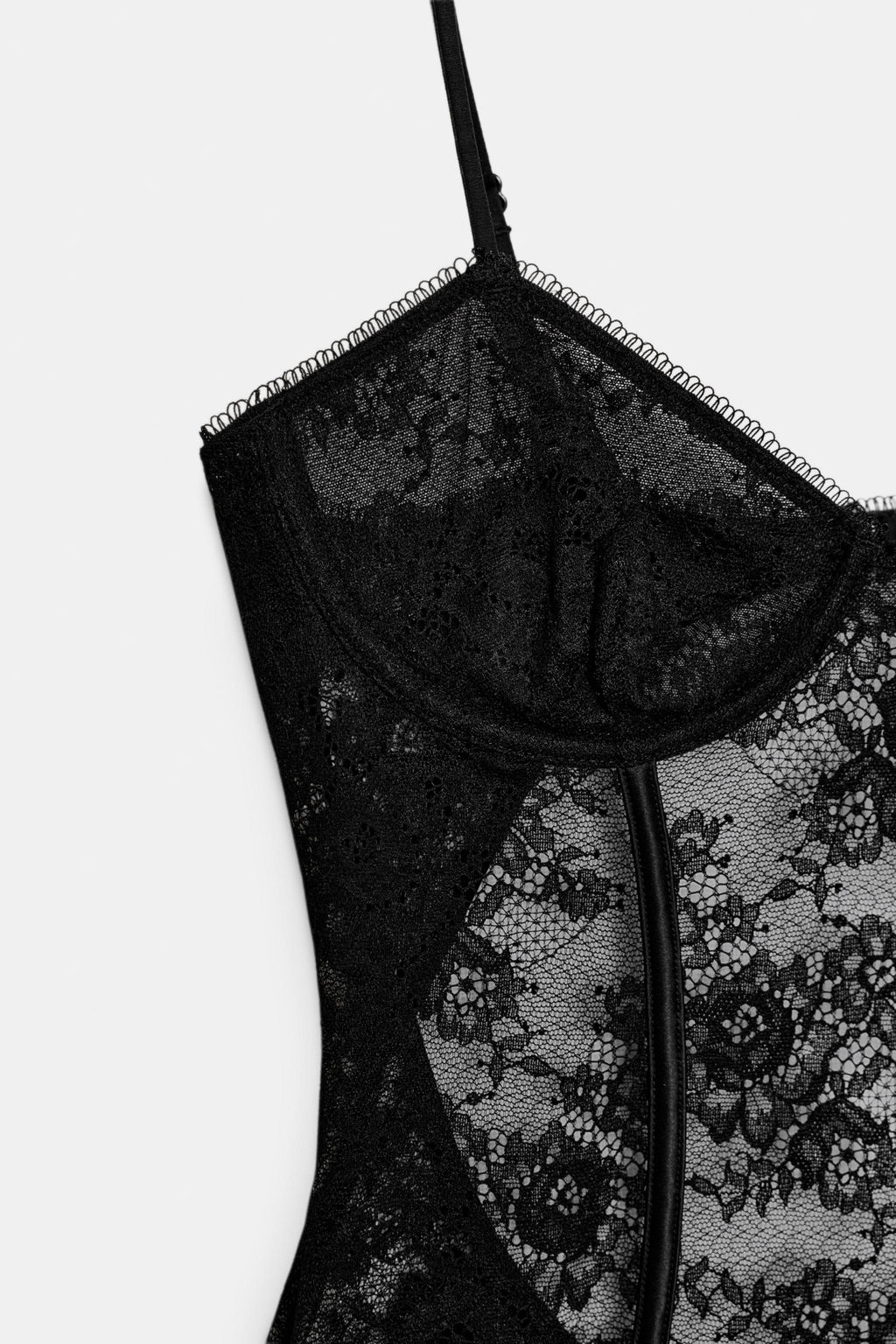 LACE BACKLESS BODYSUIT - Zara фото 16