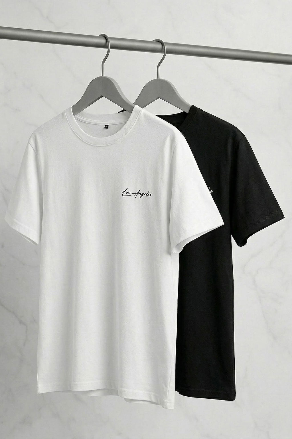 Siyah-Beyaz 2li Paket Regular Kesim Nak?sl? T-shirt TMNSS26TS00039