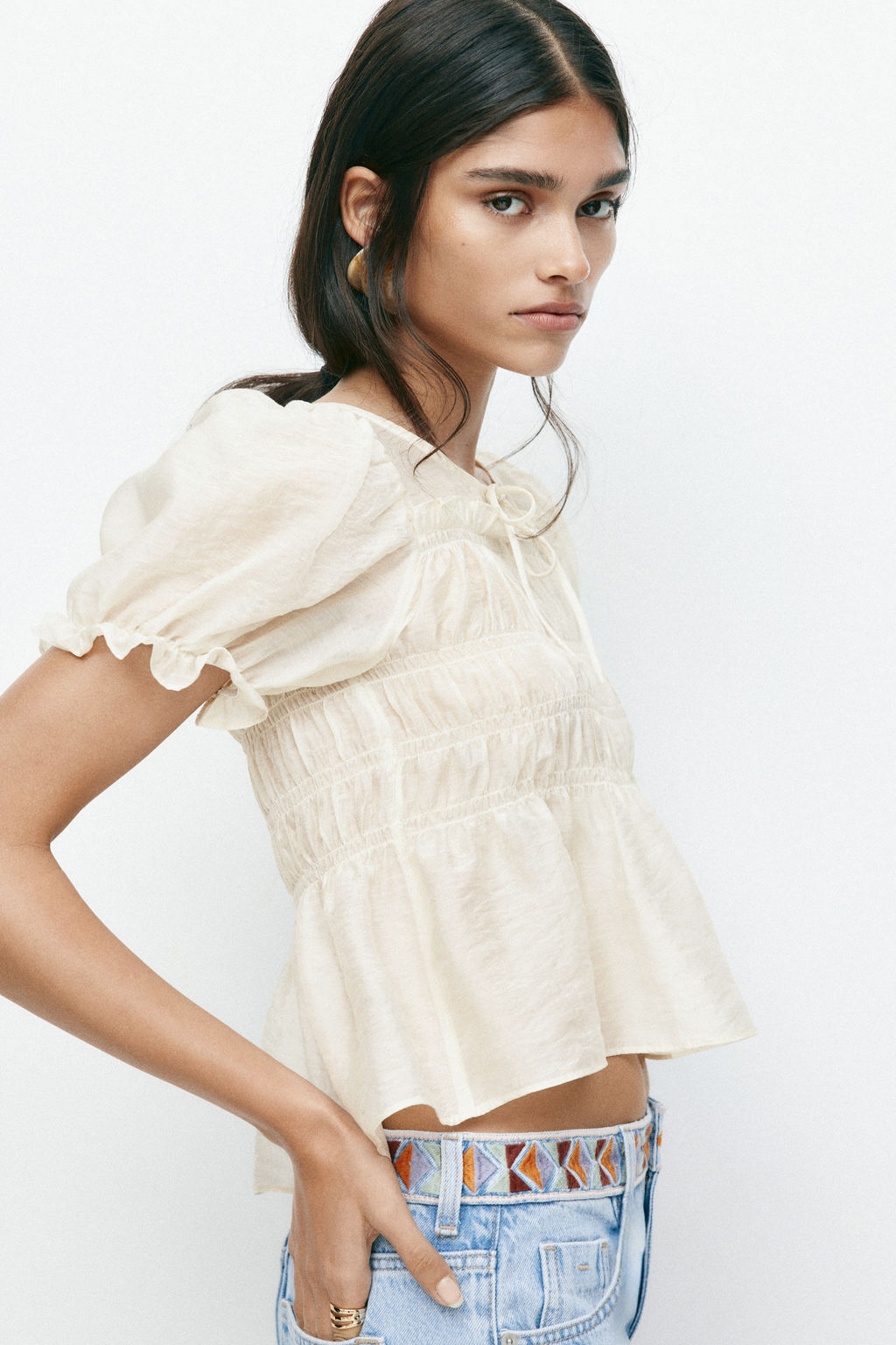 Blusa fruncida - H&m фото 4