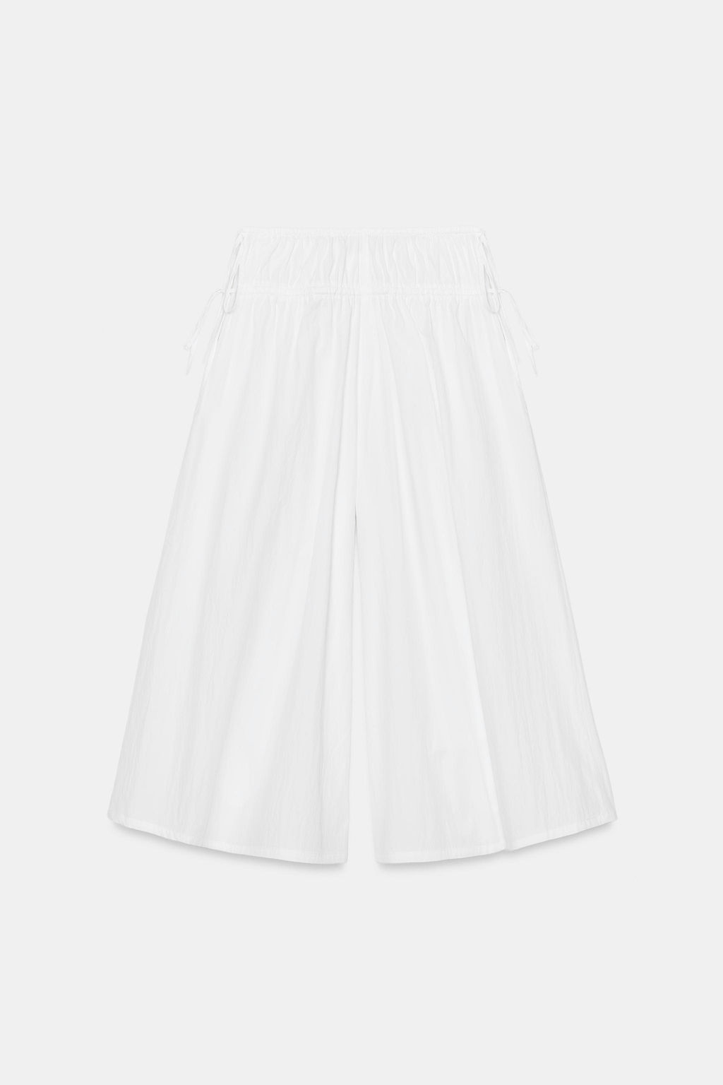 PANTAL?N CULOTTE FRUNCES / Blanco - Zara фото 5