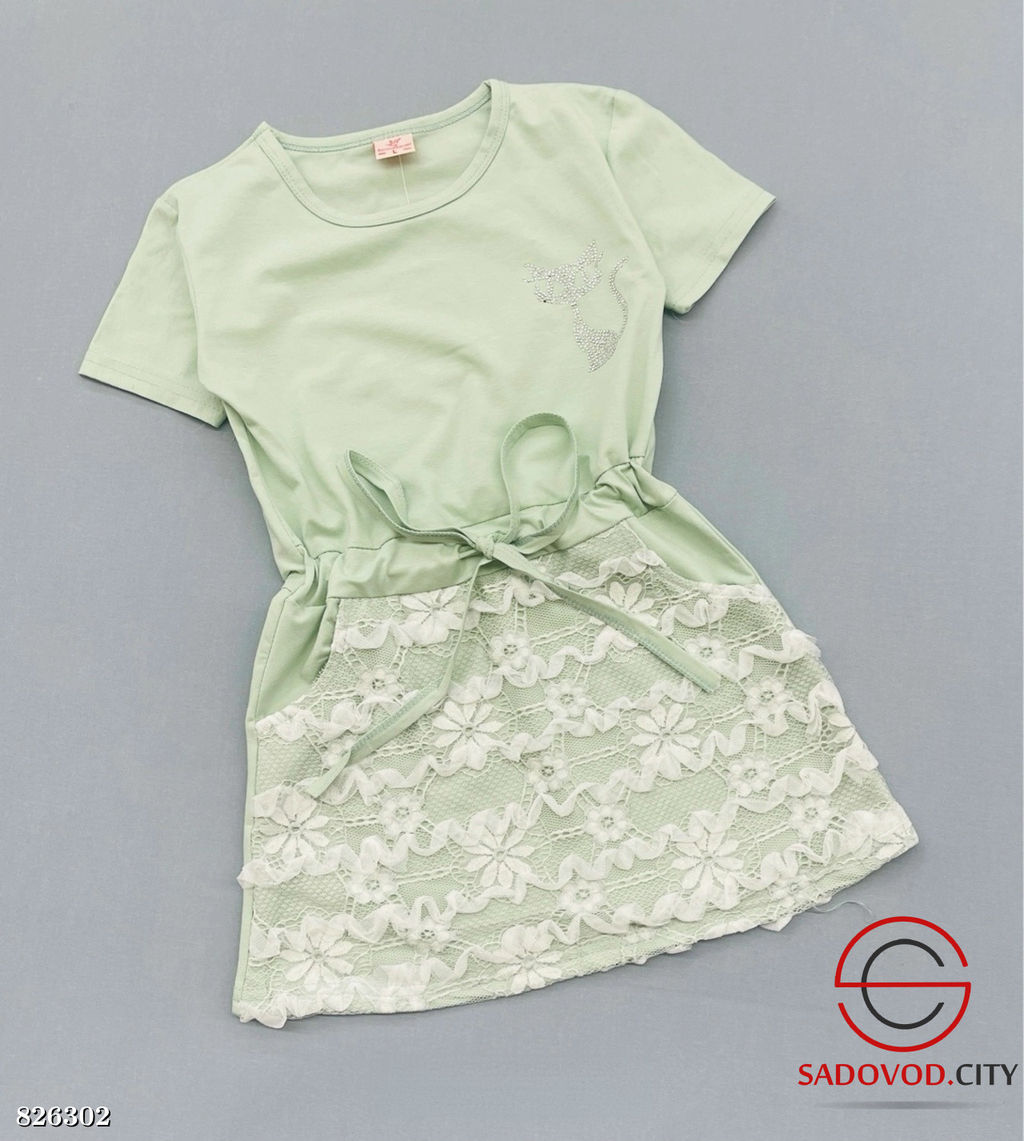 Платье для девочки из хлопка