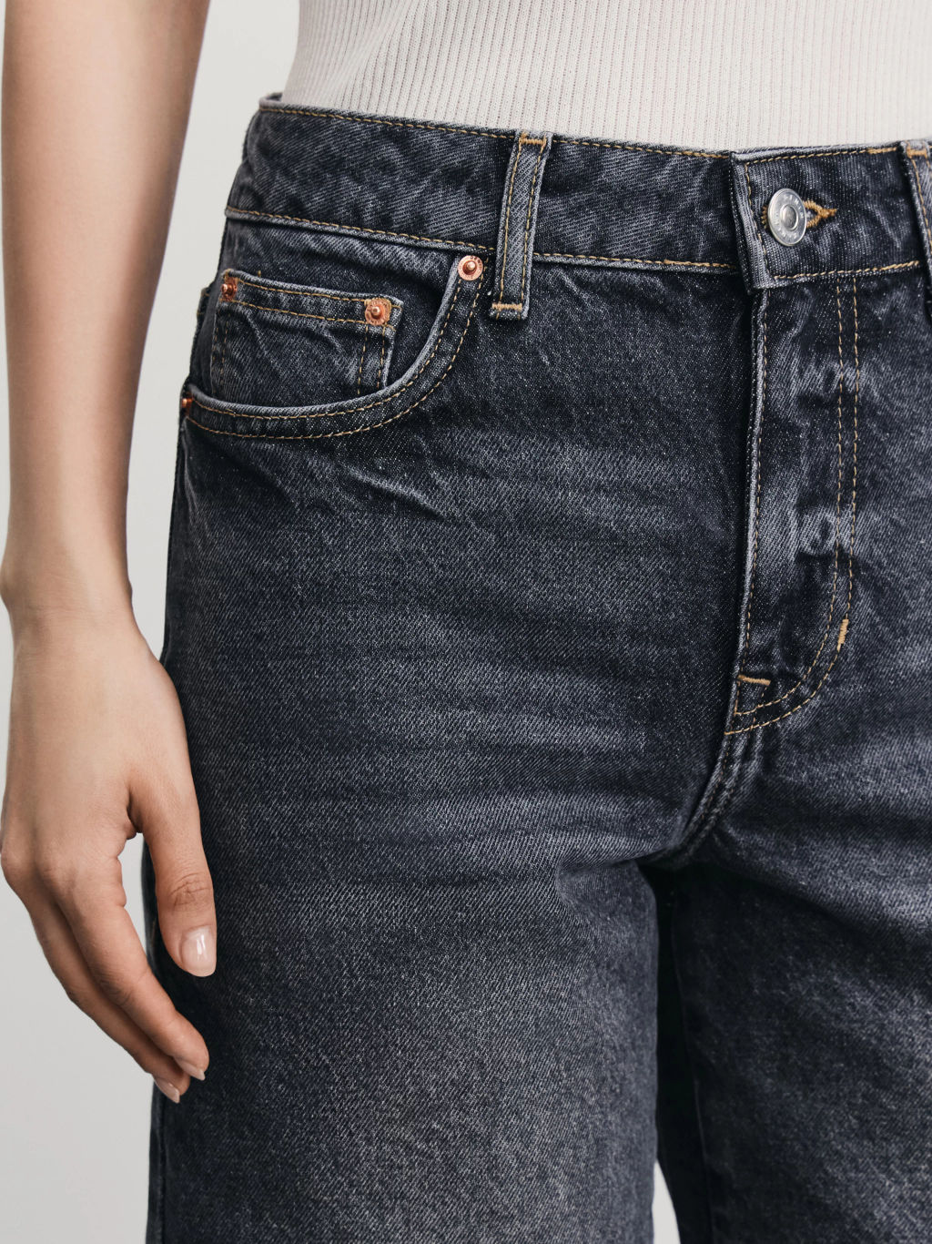 Джинсовые шорты прямые / Zarina  фото 6