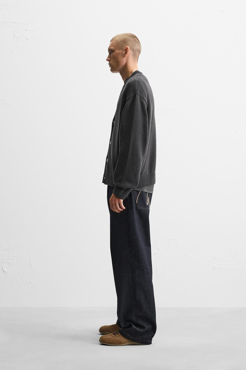 TEXTURED COTTON CARDIGAN - Zara фото 21