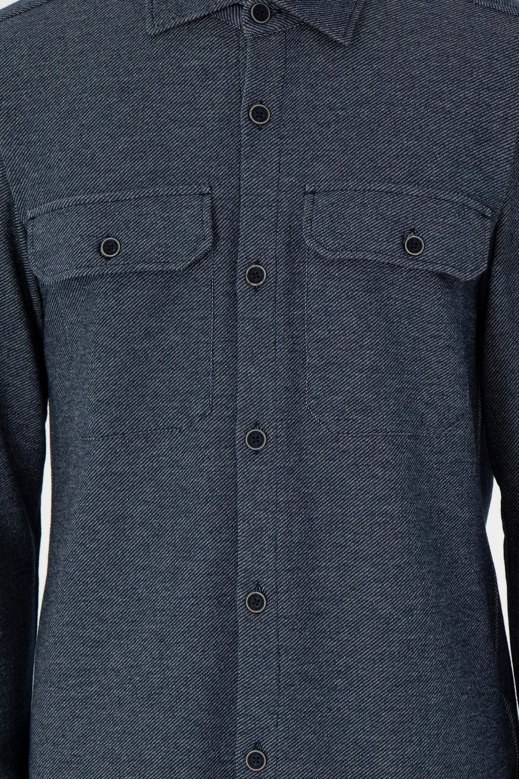 Мужская темно-синяя трикотажная рубашка Неожиданная скидка в корзине - U.s. polo assn фото 6