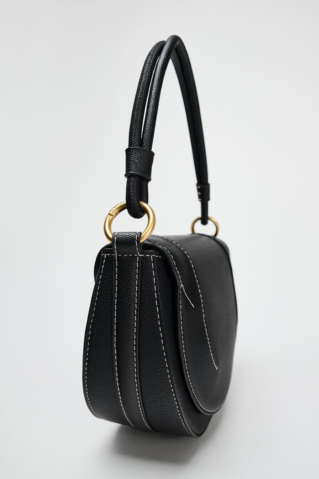 CONTRAST TOPSTITCHING CROSSBODY BAG - Zara фото 15