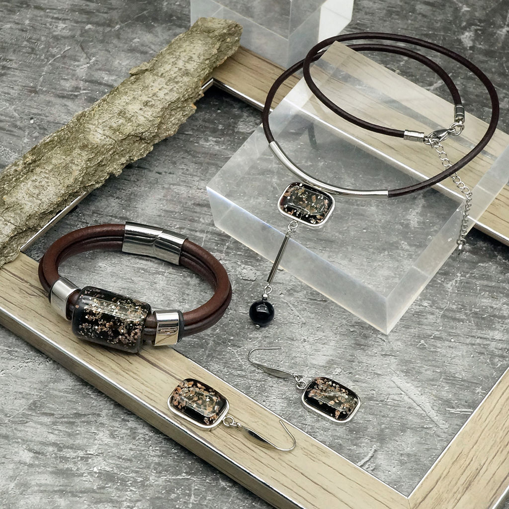 Серьги из муранского стекла STARDUST LS2559 - Vloes фото 6