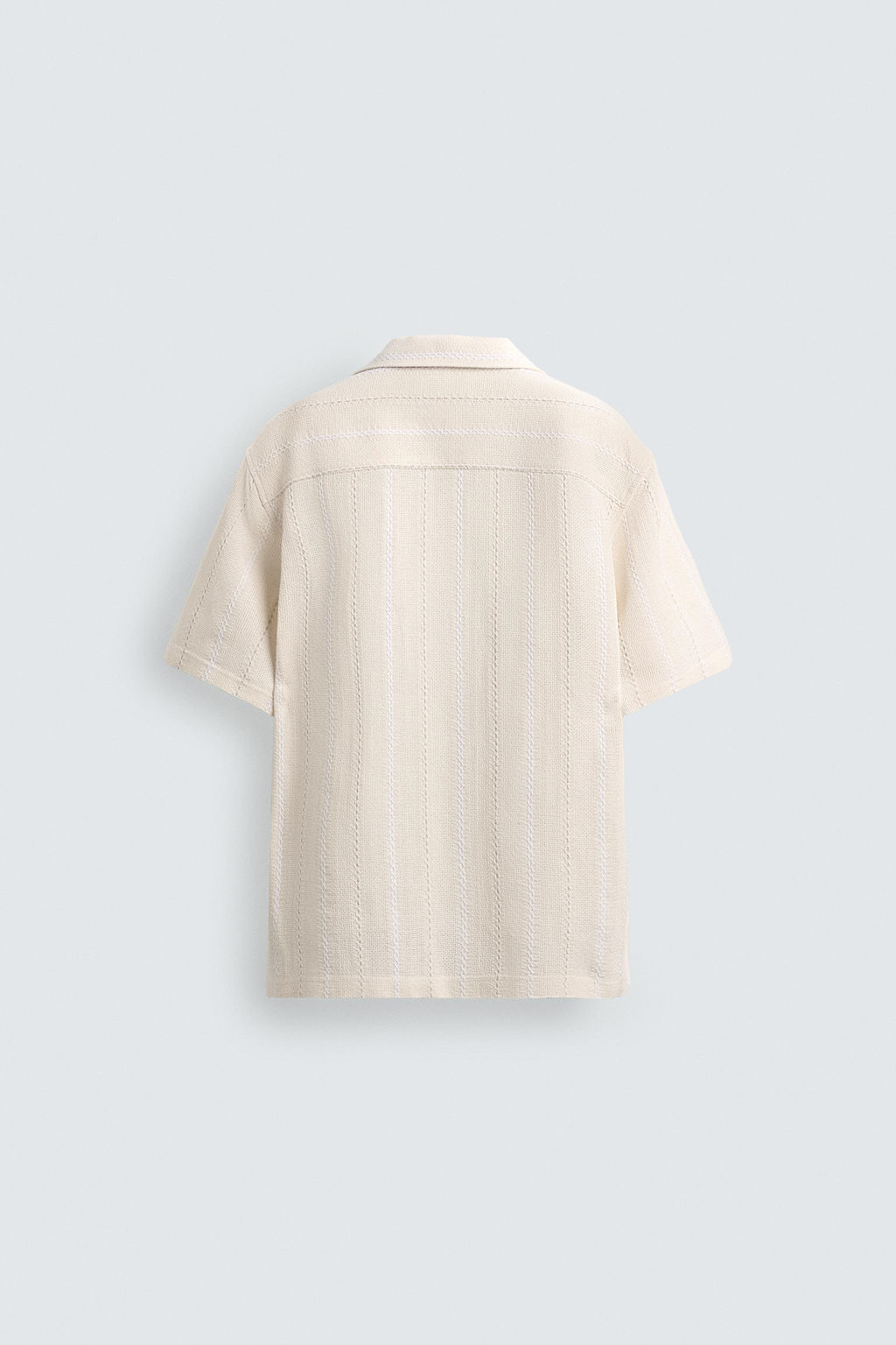 CAMISA JACQUARD GEOM?TRICO / Crudo