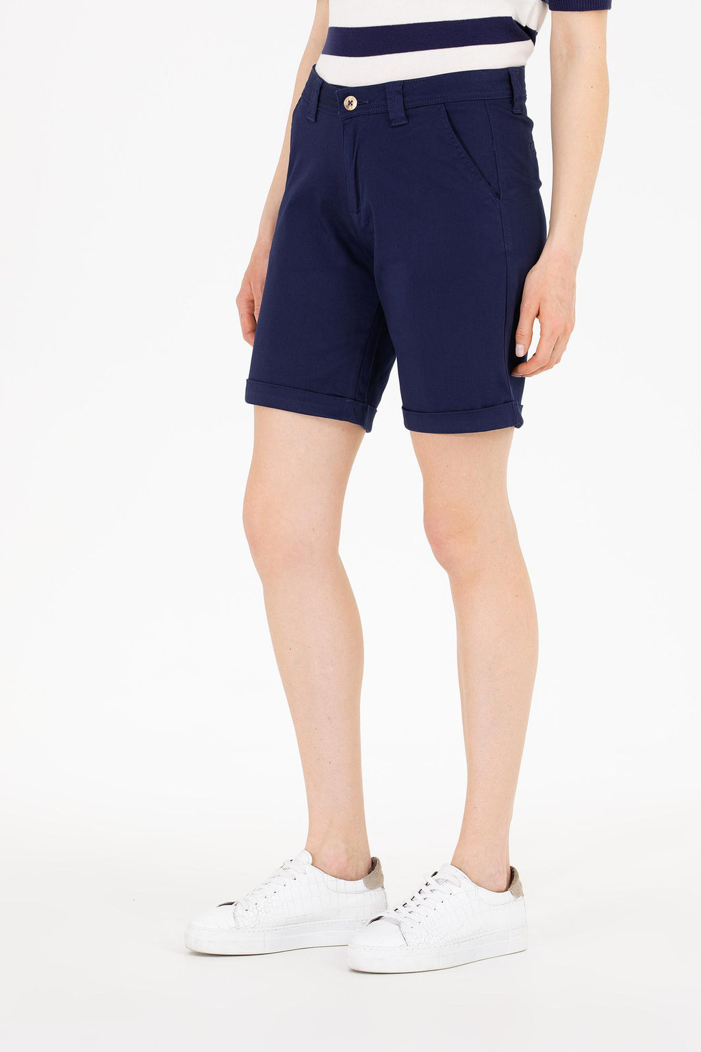 U. S. Polo Assn Женские темно-синие тканые шорты Неожиданная скидка в корзине - U.s. polo assn фото 9