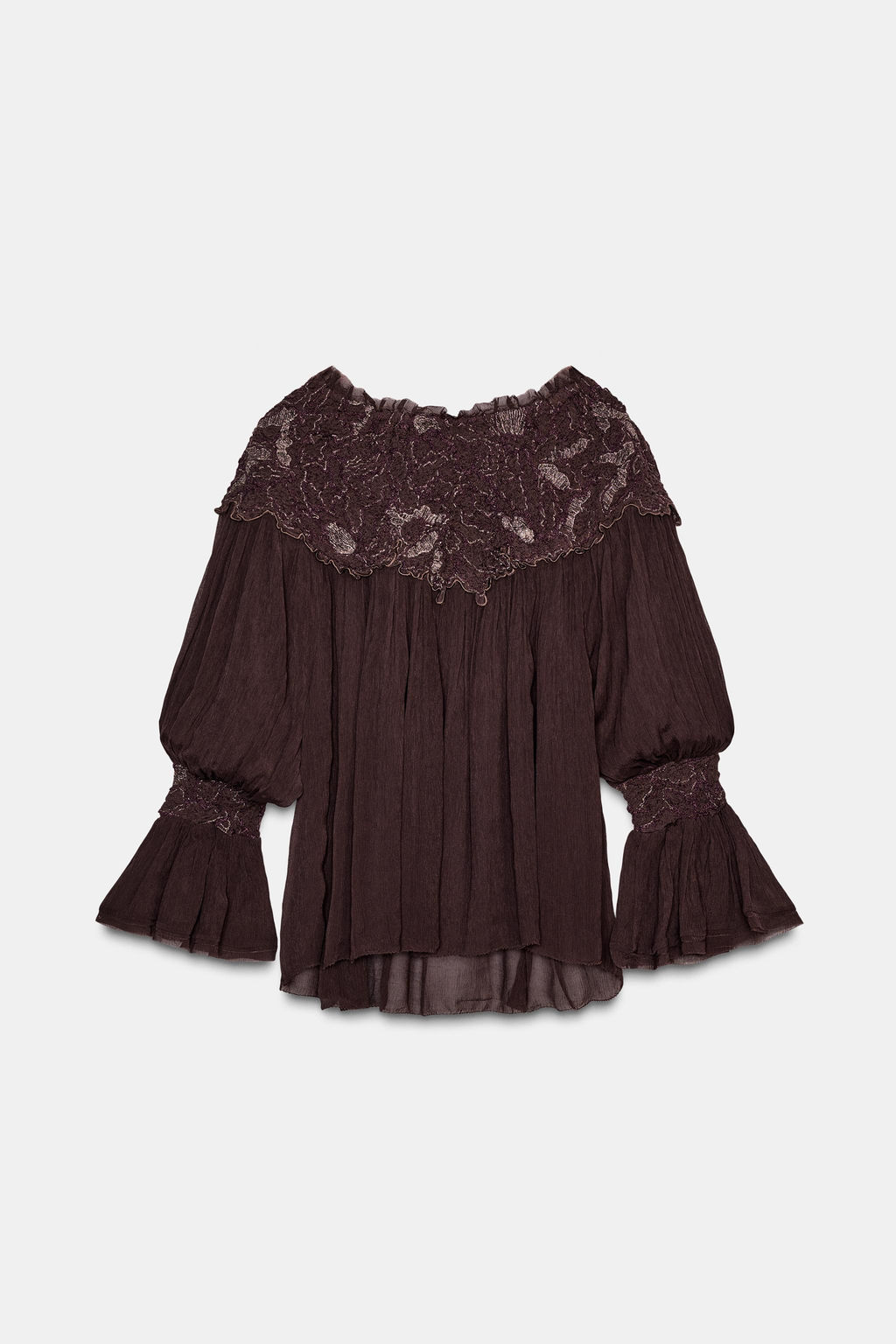 EMBROIDERED BLOUSE ZW COLLECTION LIMITED EDITION - Zara фото 8