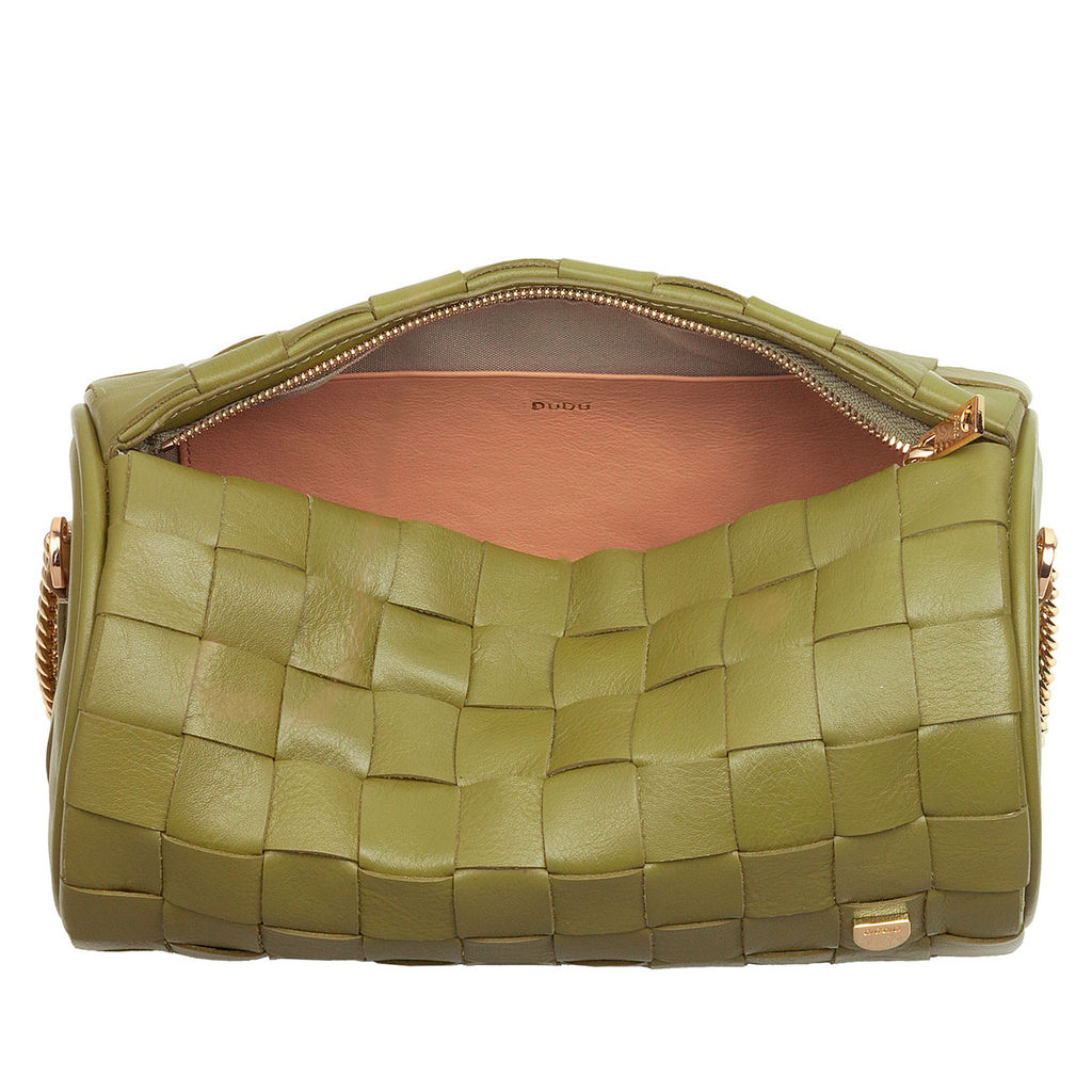 Итальянская кожаная сумка DuDu Bags серии Abigail | оливковый - Dudubags фото 4