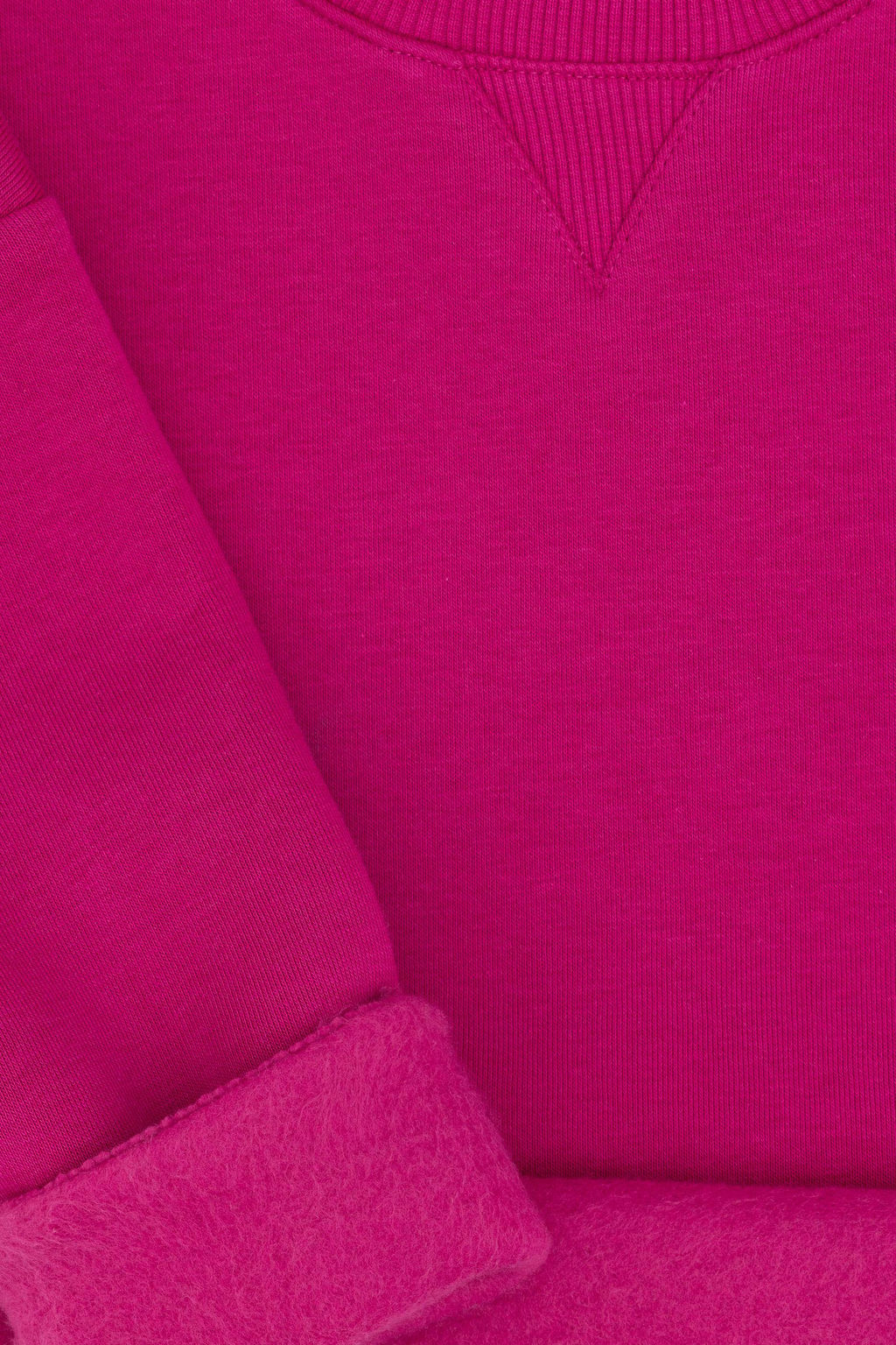 K_z _ocuk Fu_ya _ardonlu Bisiklet Yaka Basic Sweatshirt