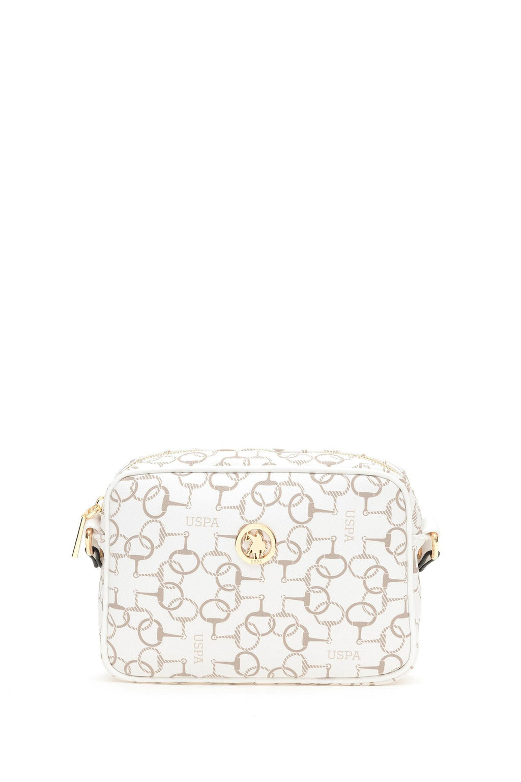 U. S. Polo Assn / Женская белая сумка через плечо - U.s. polo assn фото 3