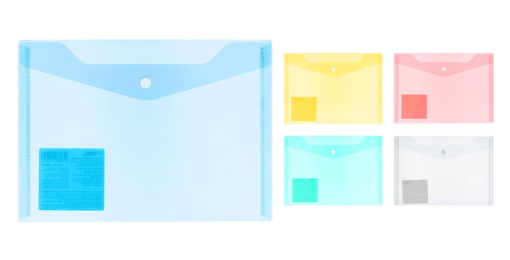 Expert Complete Premier Папка-конверт с кнопкой A5 180 мкм волокно 10 шт. черный new ЕС21113001