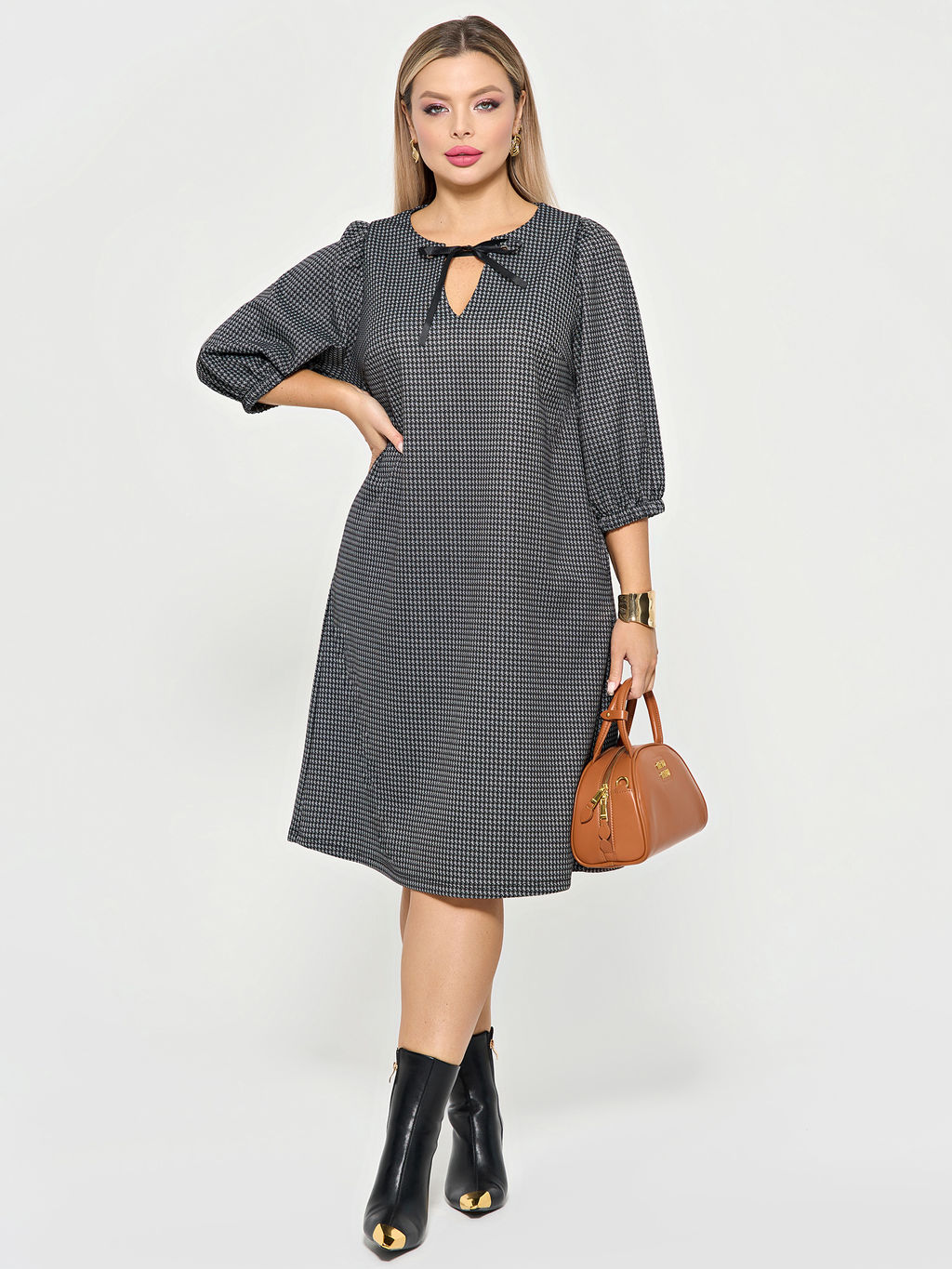 Платье 0218-2 чёрный кварц - Dora фото 149