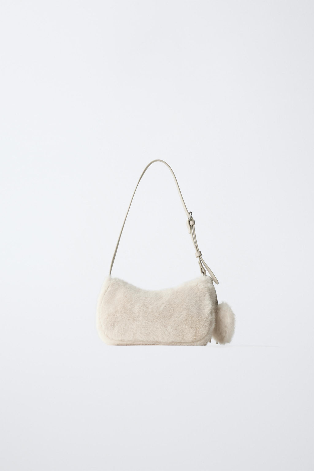 SHEEPSKIN SHOULDER BAG WITH CHARM
