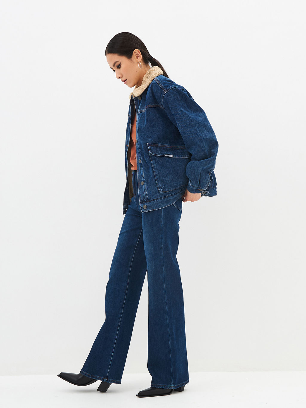 Женские Джинсы Утепленные WIDE LEG - Mossmore фото 23