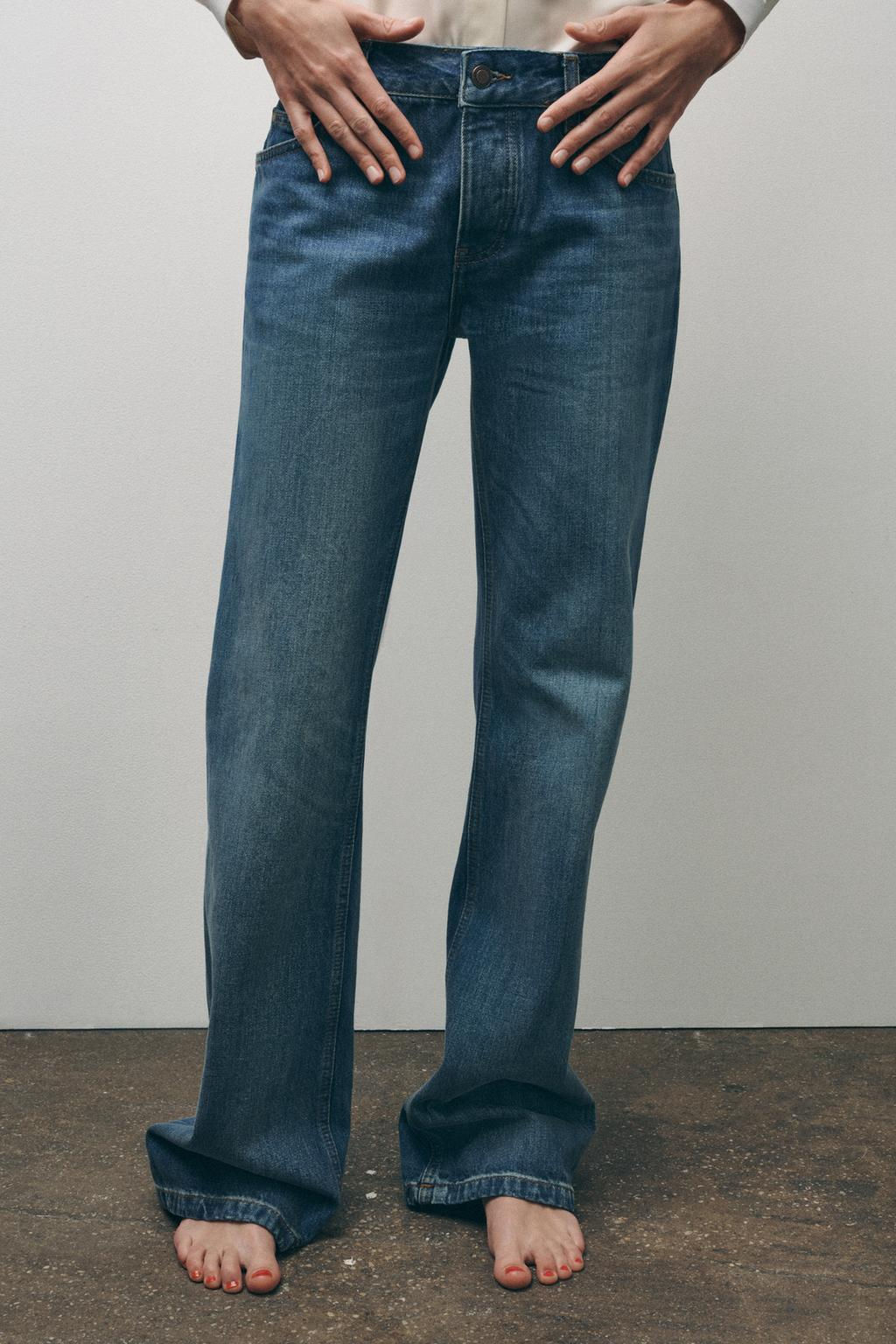 ZW COLLECTION BOOTCUT FULL LENGTH LOW RISE JEANS - Zara фото 7