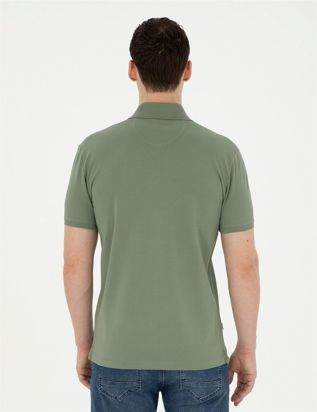 Haki Slim Fit Merserize Ti__rt - Pierre cardin фото 5