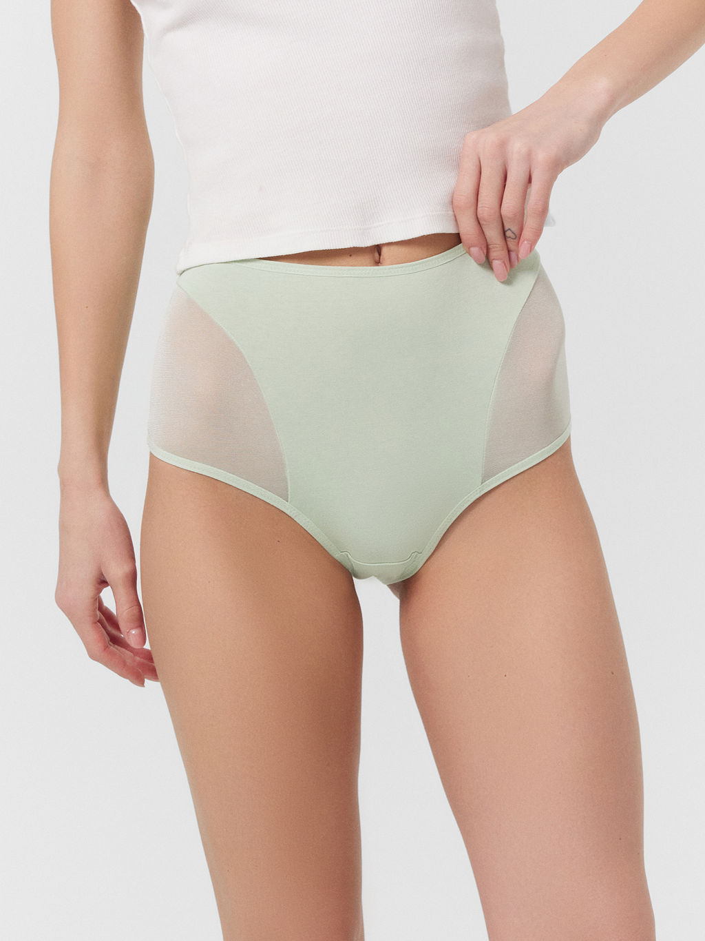 Трусы Mark Formelle макси хлопок с эластаном и полиамидом св.фисташковый  фото 2
