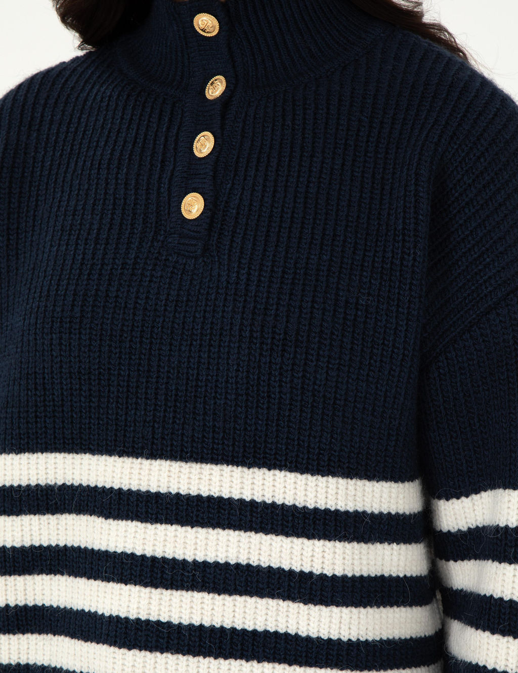 Lacivert Comfort Fit Kazak - Pierre cardin фото 7