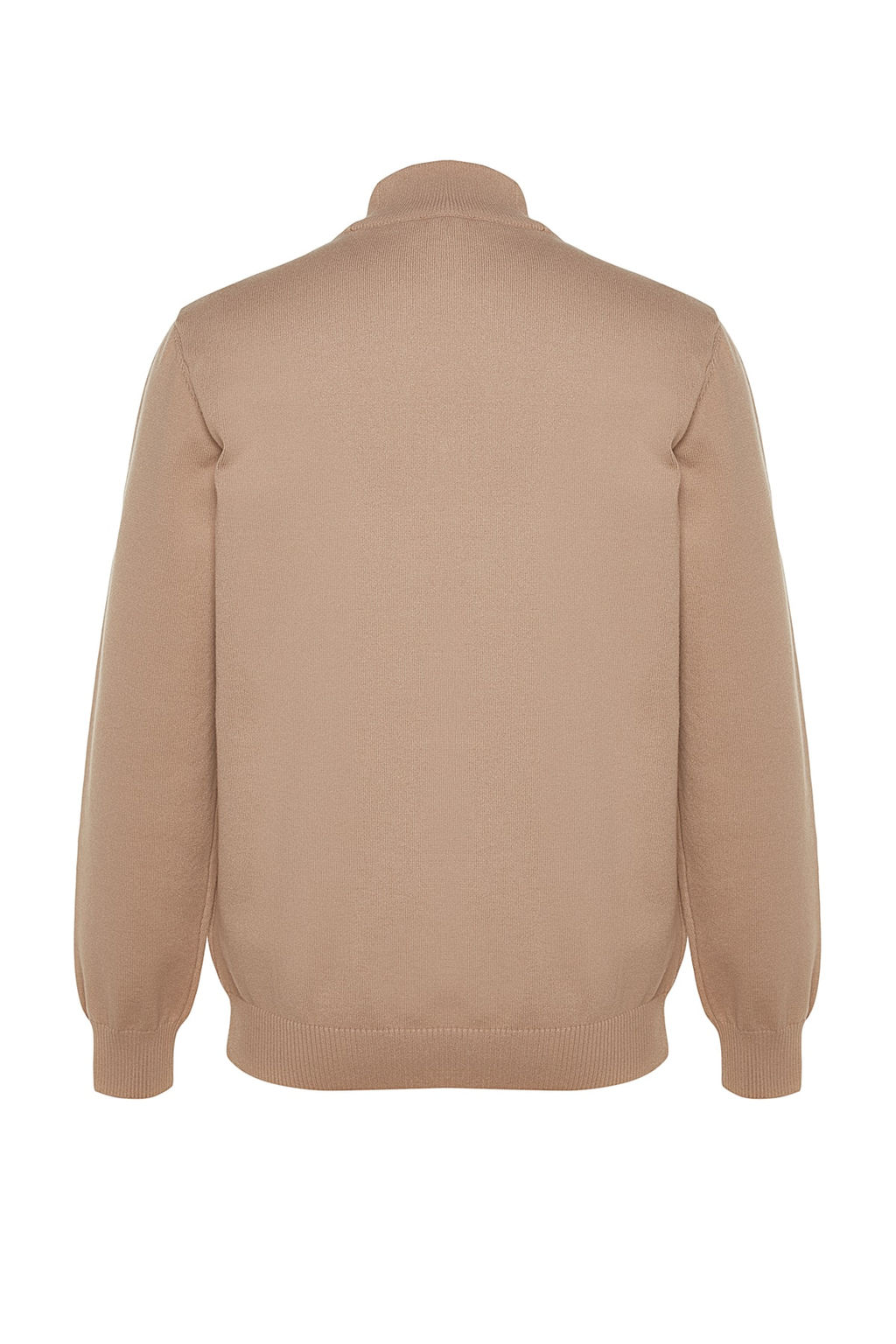 TRENDYOL MAN Premium Camel Regular Fit Yar?m Bal?kc? Yaka Yumusak Basic Triko Kazak TMNAW24KZ00055 - Trendyolmilla фото 18