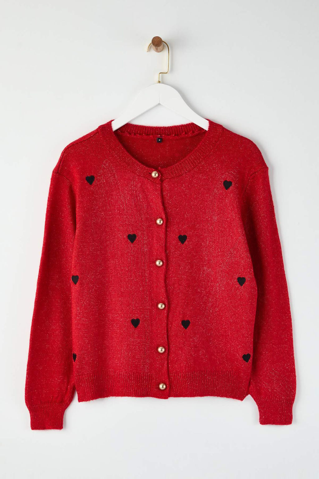 K?rm?z? Yumusak Dokulu Nak?s Islemeli Triko H?rka TWOAW26HI00157