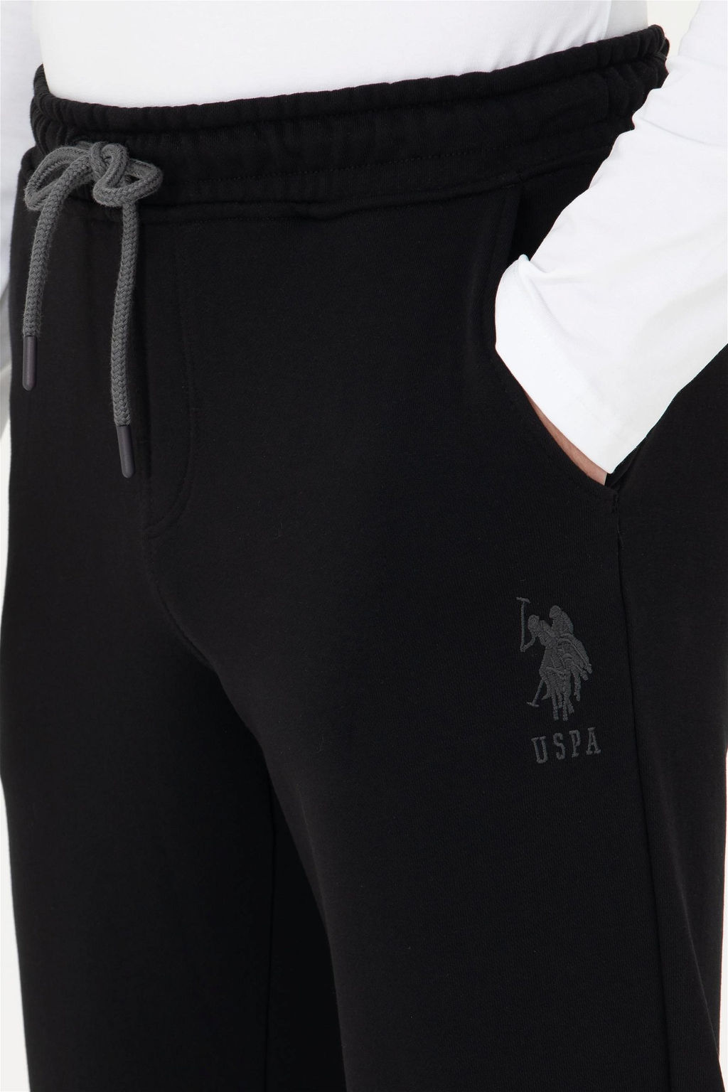 U. S. Polo Assn / Мужские черные спортивные штаны - U.s. polo assn фото 6