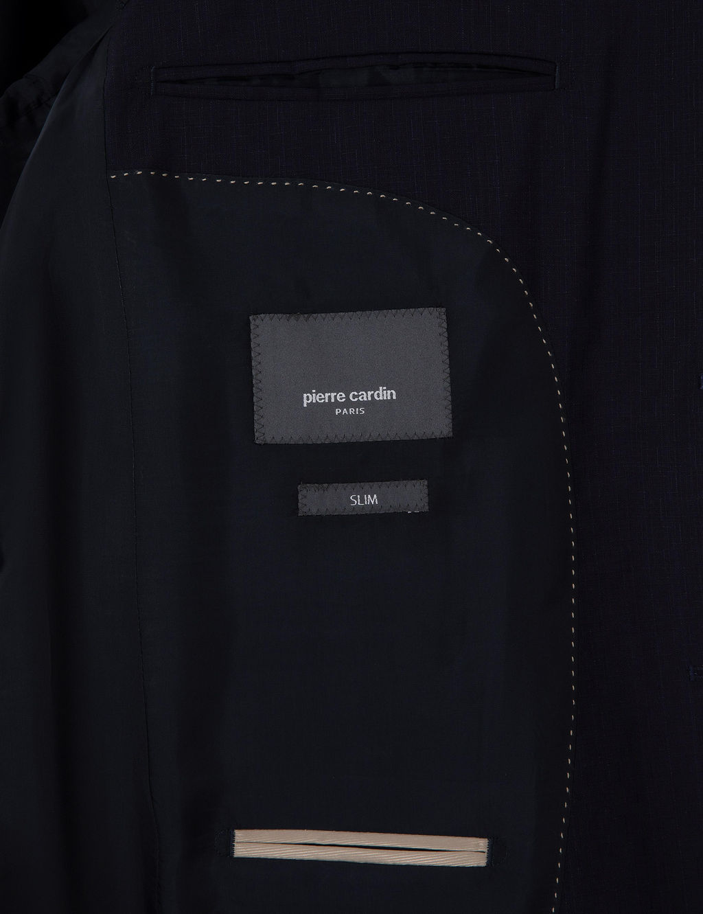 Lacivert Slim Fit Y_n Tak_m Elbise