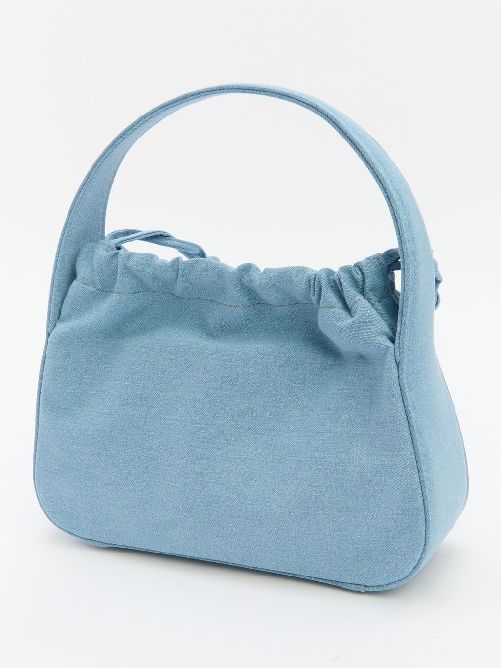 Женская сумка с ручками из денима MAISON DAVID LOLA Артикул 4354473, голубой  фото 5