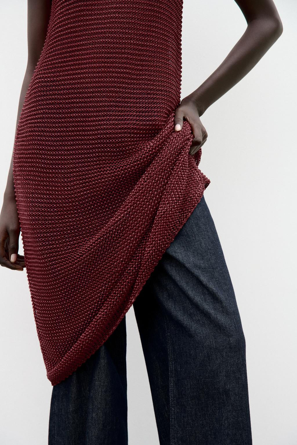 TEXTURED KNIT DRESS - Zara фото 2
