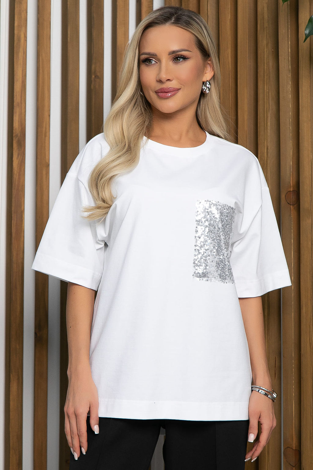 Футболка Даария (белая) Б13212-31М - Lt collection фото 4