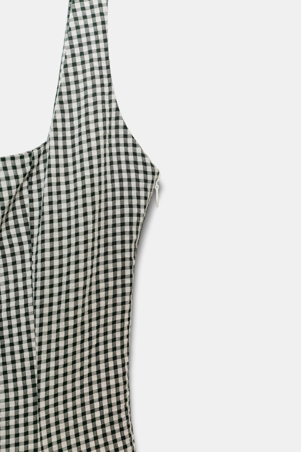 GINGHAM CHECK MIDI DRESS - Zara фото 16