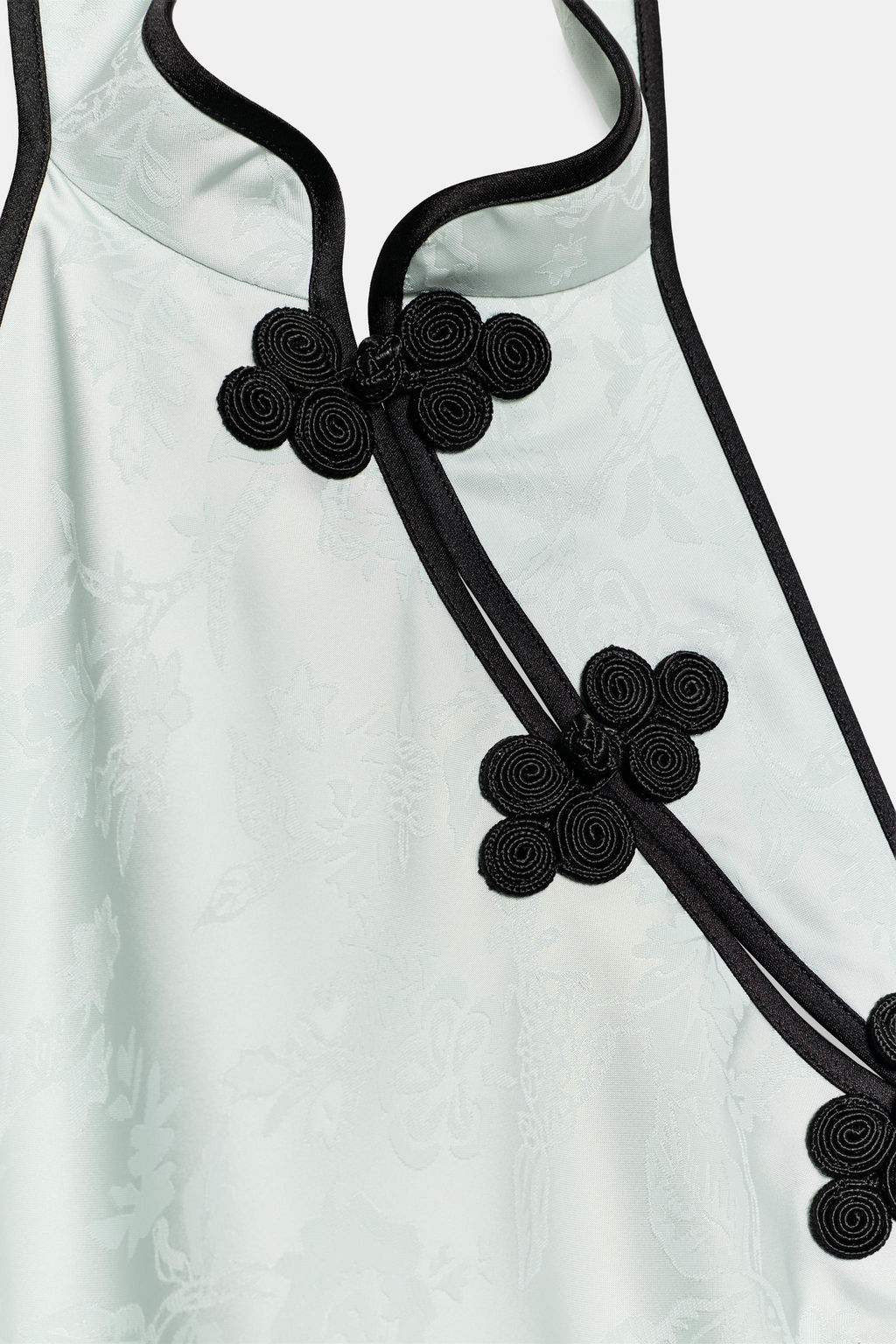 VESTIDO MIDI JACQUARD ALAMARES / Verde agua - Zara фото 7