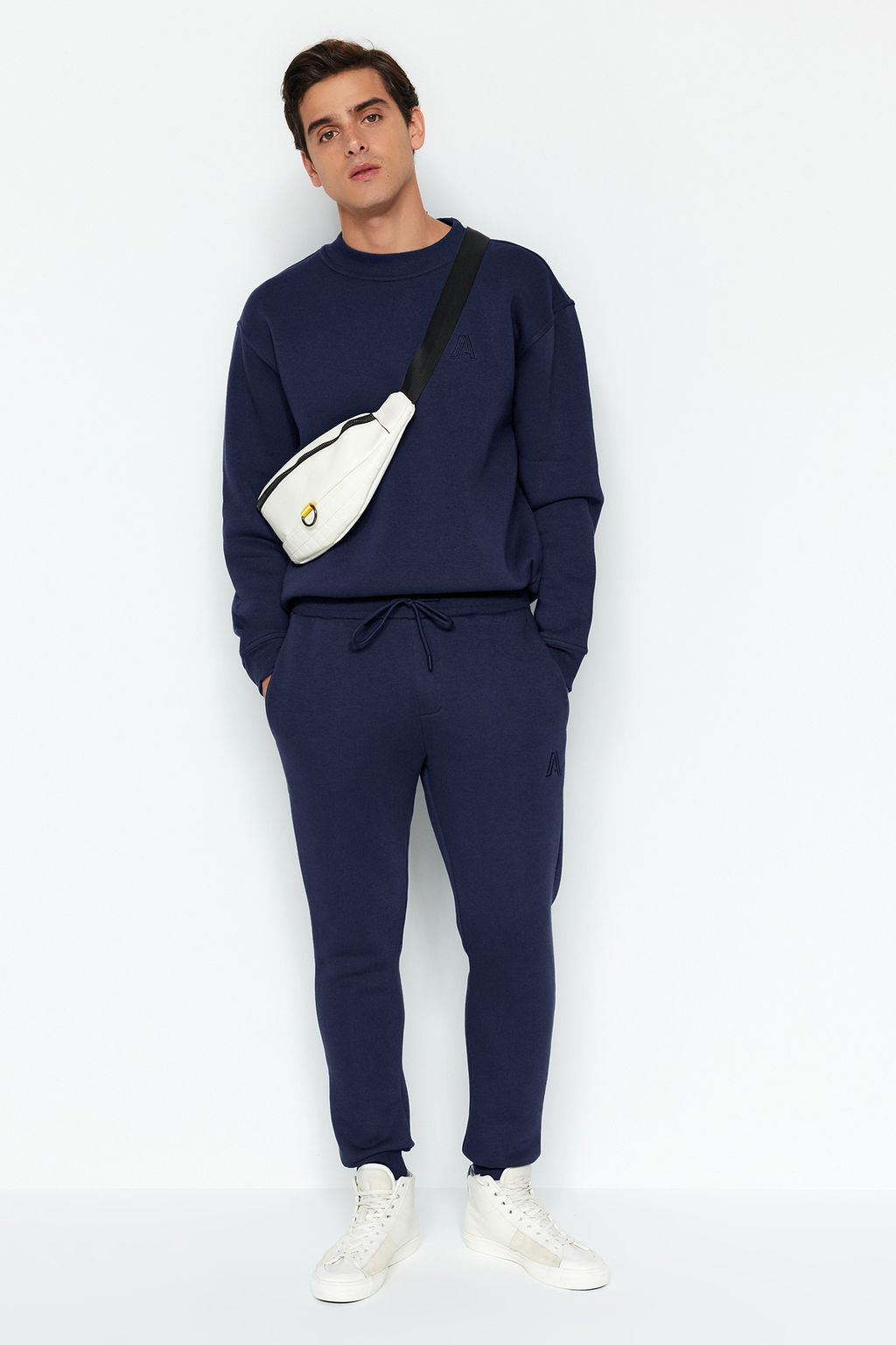 TRENDYOL MAN Antrasit %100 Pamuk Regular/Normal Kesim Harf Nak?sl? Jogger Esofman Alt? TMNAW24EA00014 - Trendyolmilla фото 17