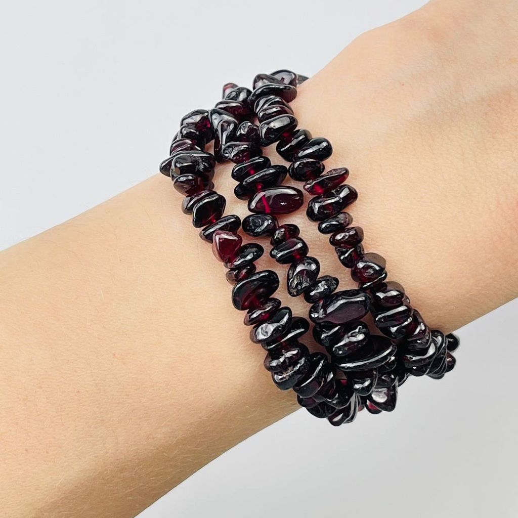 Бусины для украшений из Граната крошка - Радуга самоцветов фото 2