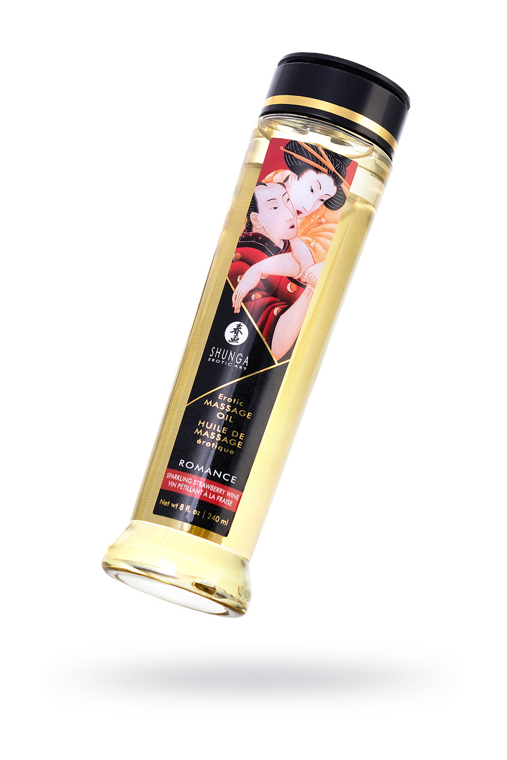 Масло массажное для тела Shunga Романтика.Шампанское и клубника (Romance.Sparking Strawberry)240мл