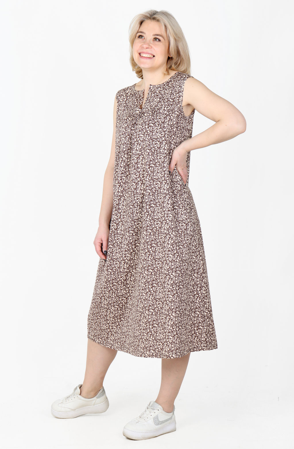 Сарафан Мимоза Х-456 (44-62) кулирка - Лотос фото 7