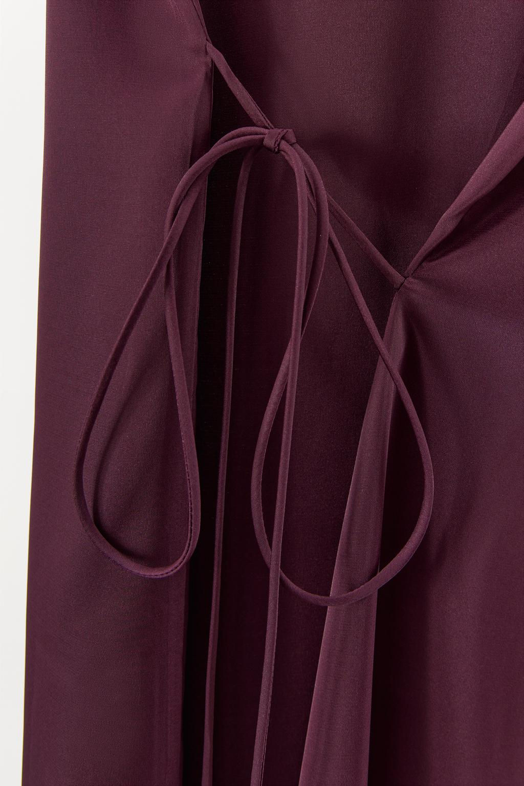 LONG SATIN DRESS - Zara фото 5