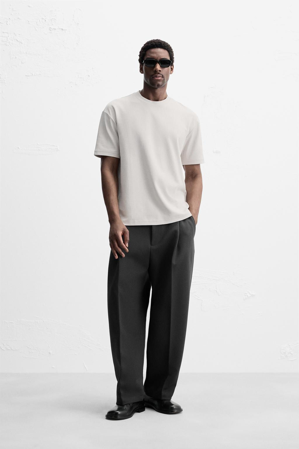 BASIC REGULAR FIT T-SHIRT - Zara фото 42